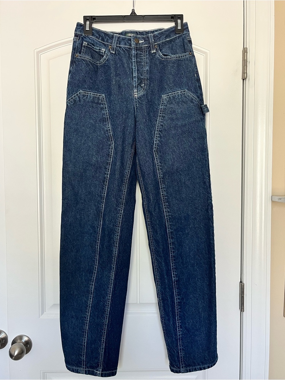 wild fable Easy Rigid High Rise Straight Dark Blue Carpenter‎ Jeans Size 4